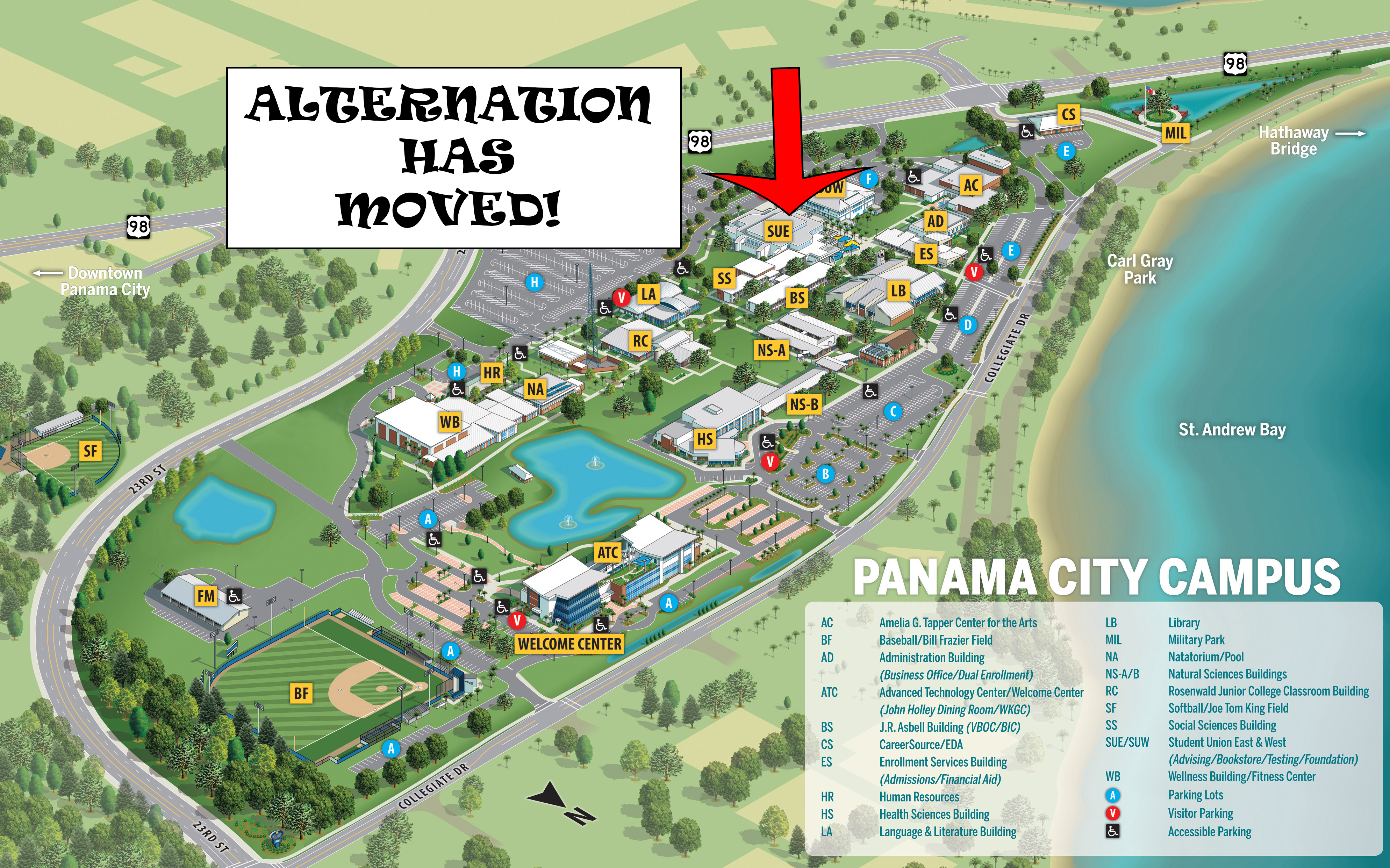 GCSC Campus map